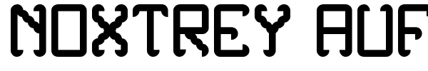 Noxtrey Auf TFB font preview